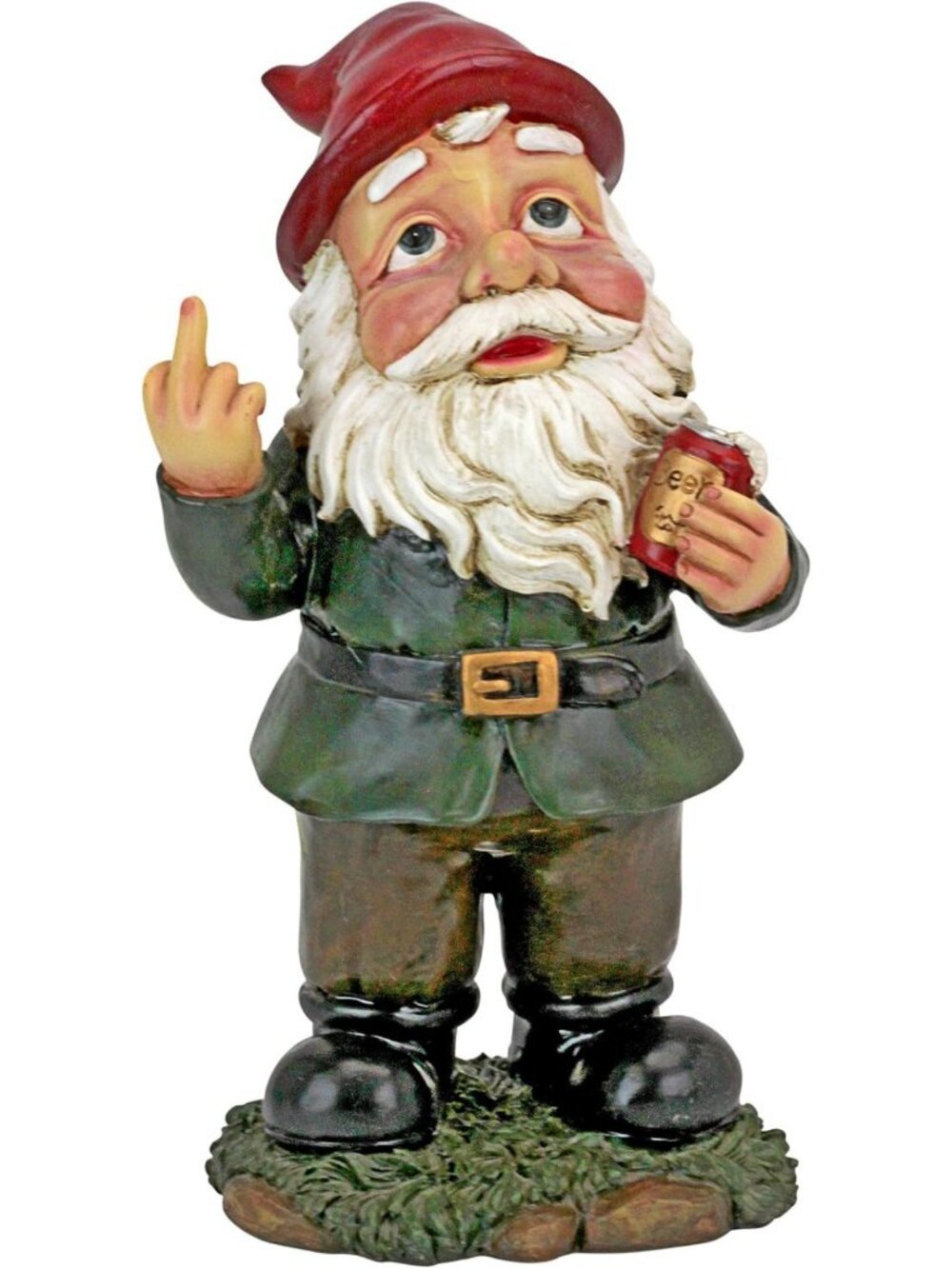 Whimsical Tipsy Tim Gnome Statue for Beer Garden - Colorful Outdoor Decor